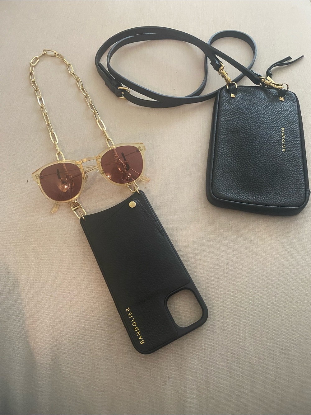 NWOT Bandolier Emma & Expanded Pouch (selling as a set) iPhone 11 + case chain - Picture 14 of 15
